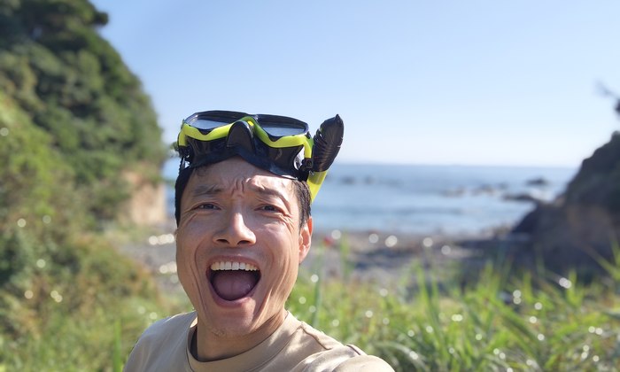 素潜り漁師として志摩の海に潜る森田松之助